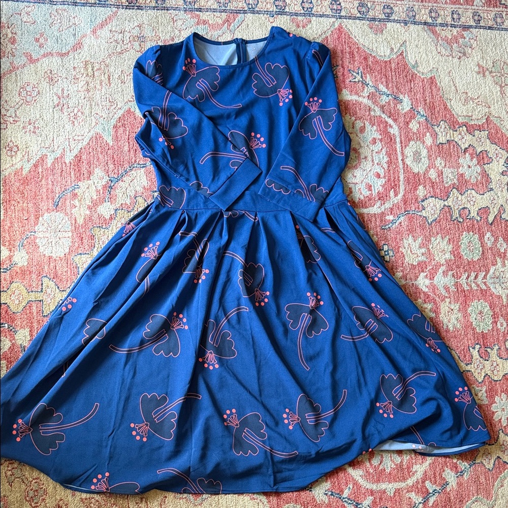 Blue Floral Dress